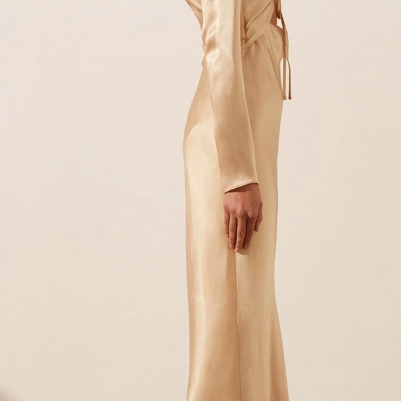 Shona Joy Gold Felicity Cutout Dress Size 4 - Picture 5 of 5